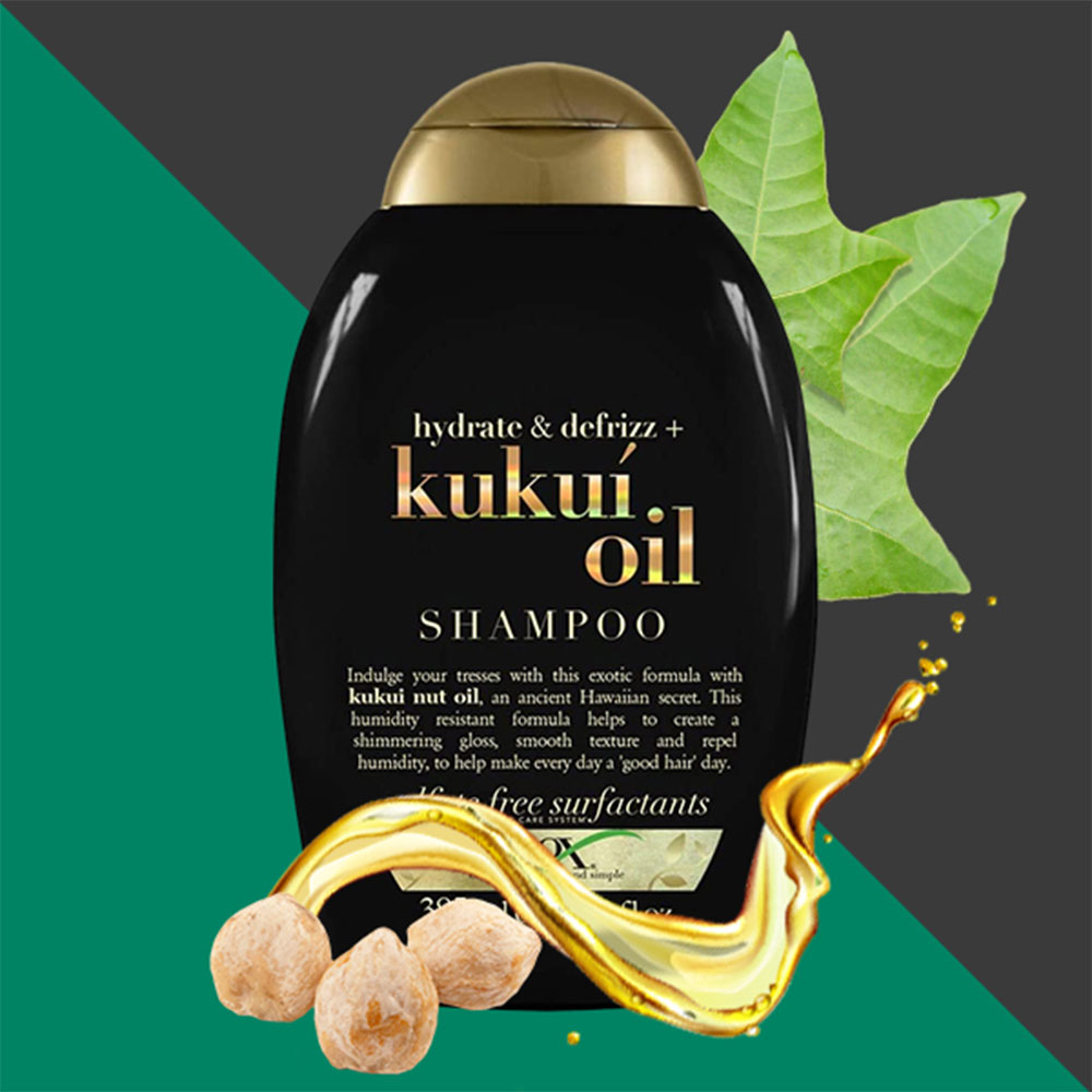 OGX Kurkon Oil Shampoo (شامپو Kukui Oil او جی ایکس)